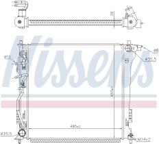 Nissens 606673 - RADIADOR HYUNDAI TUCSON(TL)(15-)2.0