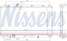 Nissens 606701 - RADIADOR HONDA CIVIC X(FC)5 DOORS(1