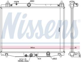 Nissens 606707 - RADIADOR HONDA FIT(GK)(13-)1.3 I