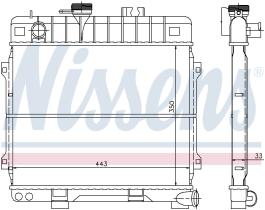 Nissens 60678 - RADIADOR BMW 3 E30(82-)318 I