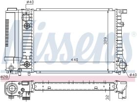 Nissens 60703A - RADIADOR BMW 3 E30(82-)318 I