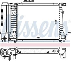 Nissens 60729A - RADIADOR BMW 3 E30(82-)316 I