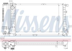 Nissens 60736A - RADIADOR BMW 5 E34(88-)520 I