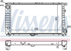 Nissens 60744A - RADIADOR BMW Z1(88-)2.5 I