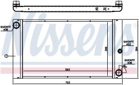 Nissens 60762 - RADIA BMW S5 E60/E61 525D/530D S7 730D/740D (02>) AUT.