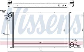 Nissens 60765 - RADIADOR BMW 5 E60-E61(03-)530 D