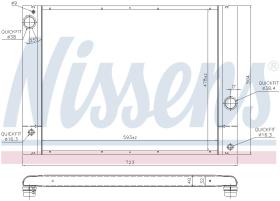 Nissens 60772 - RADIA BMW S5 E60/E61 (03>) AUT. + 2 TUBOS INF.