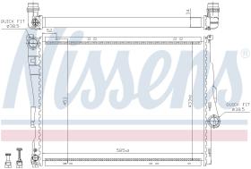 Nissens 60782 - RADIADOR BMW Z4 E85-E86(02-)M 3.2 I