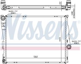 Nissens 60784A - RADIADOR BMW Z4 E85-E86(02-)2.5 SI