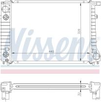 Nissens 60796A - RADIA BMW S3 E30 320 I/ 325 I A/T