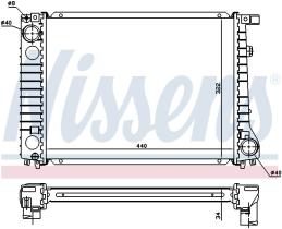 Nissens 60797A - RADIADOR BMW 3 E30(82-)325 I