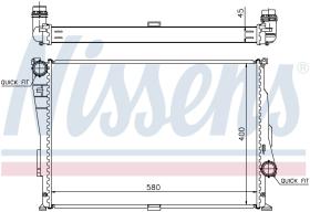 Nissens 60806 - RADIADOR BMW 3 E46(98-)M 3