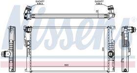 Nissens 60816 - RADIA BMW S1 F21/F22 (11>) S2 F22/F23 (12>) S3 F30/F31/F35