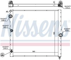 Nissens 60827 - RADIA BMW X5 E70 (07-) X6 E71 (08>) + TAPON