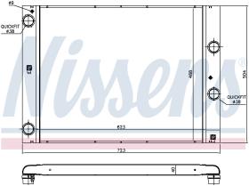 Nissens 60847 - RADIADOR BMW 5 E60-E61(03-)M 5