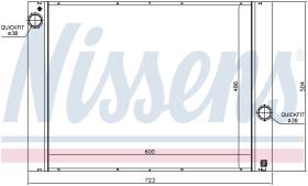 Nissens 60848 - RADIA BMW S5 E60/E61 520I/523I/525I/530I (03>) MAN.