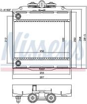 Nissens 60873 - RADIADOR BMW 6 F06-F12-F13(09-)640