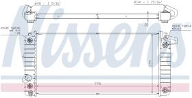 Nissens 608841 - RADIADOR CADILLAC SEVILLE IV(92-)4.