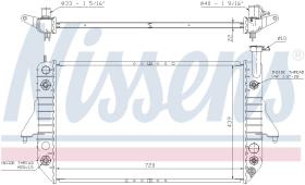 Nissens 60908 - RADIADOR CHEVROLET ASTRO I(85-)4.3