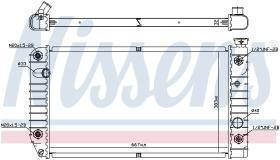 Nissens 60968 - RADIADOR CHEVROLET BLAZER I(82-)4.3