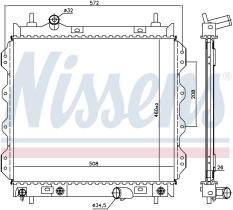 Nissens 61002 - RADIA CHRYSLER PT CRUISER 2.0 16V/2.4 M/A (00>)