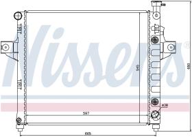 Nissens 61010 - RADIA JEEP GRAND CHEROKEE II 4.7I (4/99>9/04)