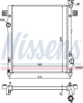 Nissens 61030 - RADIADOR DODGE NITRO(07-)3.7 I