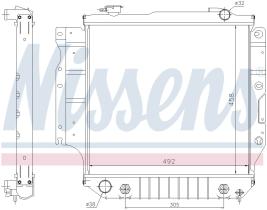 Nissens 61036 - RADIADOR JEEP WRANGLER (TJ)(97-)4.0