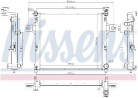 Nissens 61038 - RADIADOR JEEP GRAND CHEROKEE(WK.WH)