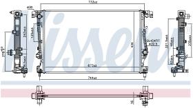 Nissens 61042 - RADIADOR JEEP CHEROKEE(KL)(13-)2.4