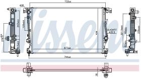 Nissens 61042 - RADIADOR JEEP CHEROKEE(KL)(13-)2.4