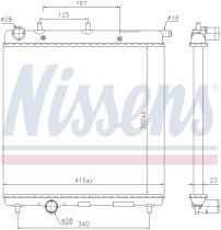 Nissens 61277 - RADIADOR CITROEN C2(JM)(02-)1.4 HDI