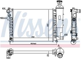 Nissens 61358 - RADIA CITROEN SAXO 1.0/1.4 -AC/106 II (96>) + TAPON