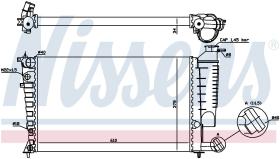 Nissens 61316A - RADIA CITROEN ZX/XSARA/PEUGEOT 306 1.4/1.6/2.0 +AC AUT.
