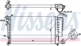 Nissens 61316A - RADIA CITROEN ZX/XSARA/PEUGEOT 306 1.4/1.6/2.0 +AC AUT.