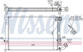 Nissens 61338A - RADIADOR CITROEN XANTIA(X1.X2)(93-)