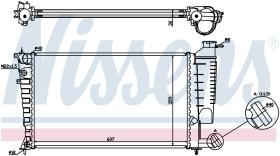 Nissens 63512A - RADIA CITROEN ZX/306 1.4/1.6/2.0 +AC (91>) XSARA 1.6 (97>)