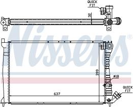 Nissens 61349A - RADIA PEUGEOT 406 1.9TD/2.1TD/605/CITROEN XM  (95>)