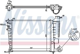 Nissens 613671 - RADIADOR CITROEN ZX(N2)(91-)1.4 I