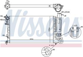 Nissens 61381A - RADIADOR CITROEN ZX(N2)(91-)2.0 I