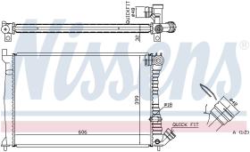 Nissens 61398A - RADIA CITROEN XANTIA 1.9TD/2.1TD +AC (95>)