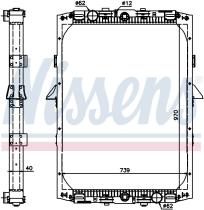 Nissens 61419A - RADIADOR DAF F 95(87-)400