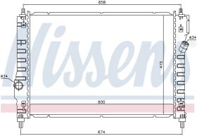 Nissens 61628 - RADIA CHEVROLET AVEO 1.2/1.6 (1/08>)