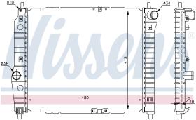 Nissens 61636 - RADIA CHEVROLET KALOS 1.2I/1.4I 8V +AC (02>) AVEO (05>5/08)