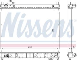 Nissens 61642 - RADIADOR DAEWOO REXTON(GAB)(02-)2.9