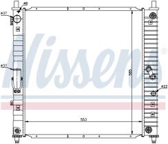 Nissens 61643 - RADIADOR DAEWOO REXTON(GAB)(02-)3.2