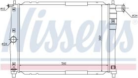 Nissens 61644 - RADIADOR ZAZ SENCE(97-)1.3 I