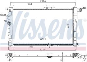 Nissens 61651A - RADIADOR DAEWOO NEXIA(KLETN)(94-)1.