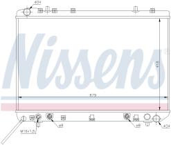 Nissens 61669 - RADIADOR DAEWOO MUSSO(FJ)(95-)2.9 D