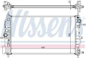 Nissens 61676 - RADIA CHEVROLET CRUZE (05/09->) ORLANDO 2.0CDI (2/11>)